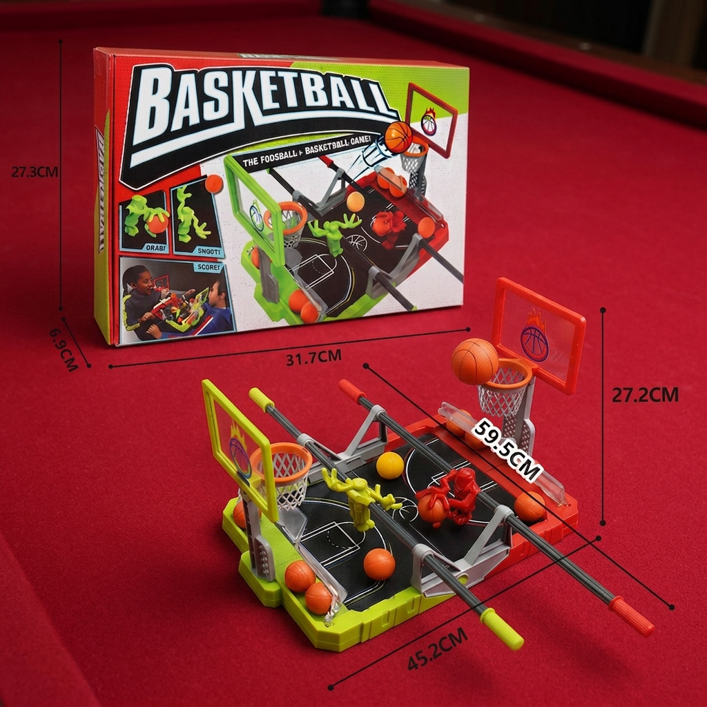Mini Basketball Battle Game – 2-Player Tabletop Hoops Challenge