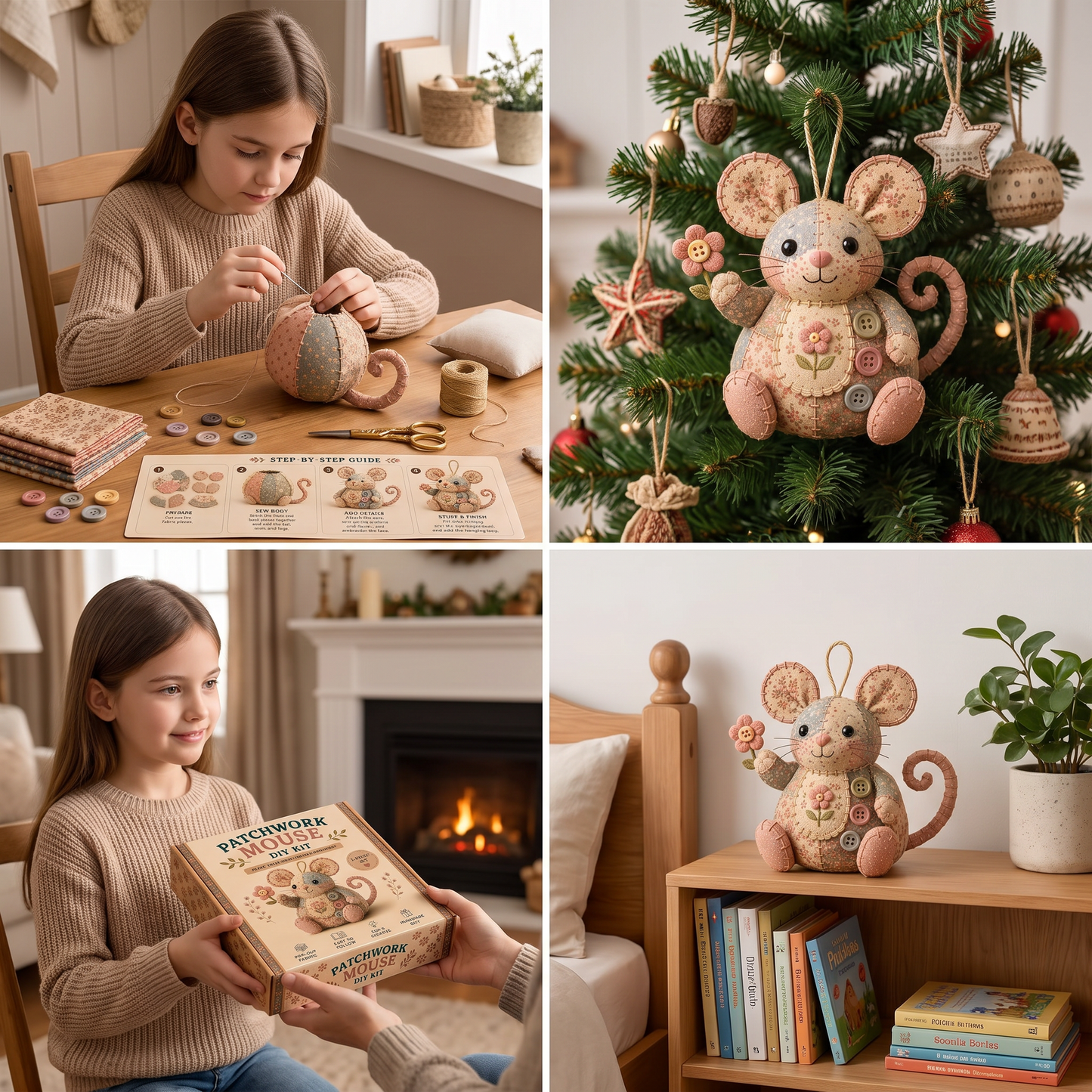 DIY Animal Sewing Kit – Handmade Fabric Ornament Craft Set