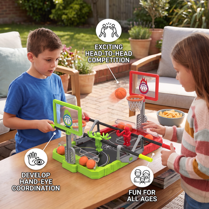 Mini Basketball Battle Game – 2-Player Tabletop Hoops Challenge
