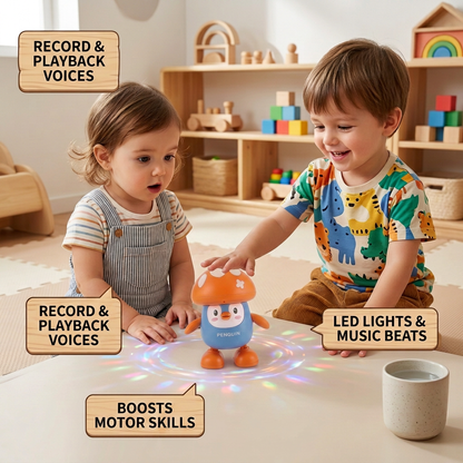 Interactive Talking & Dancing Penguin Toy with Music