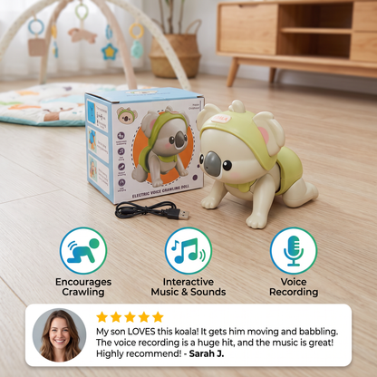 Interactive Crawling Baby Toy with Music & Voice Recording