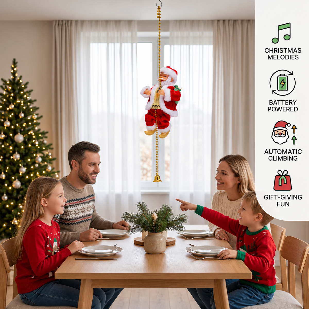 Climbing Santa Claus Toy