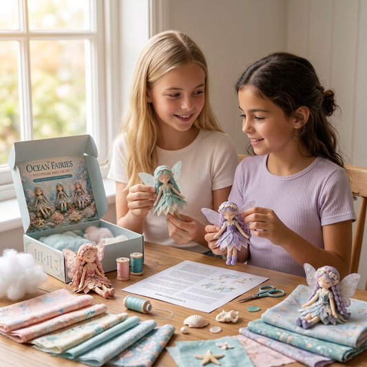 Fairy DIY Sewing Kit for Kids – Make Enchanting Fairy Dolls with Fabric, Accessories & Instructions