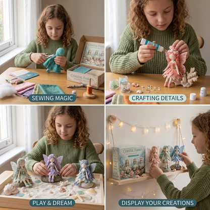 Fairy DIY Sewing Kit for Kids – Make Enchanting Fairy Dolls with Fabric, Accessories & Instructions