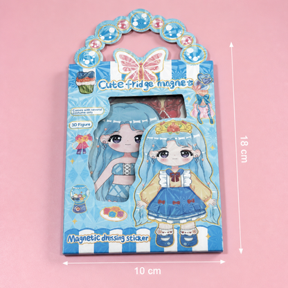 Princess Magnetic Dress-Up Set with 3D Stickers
