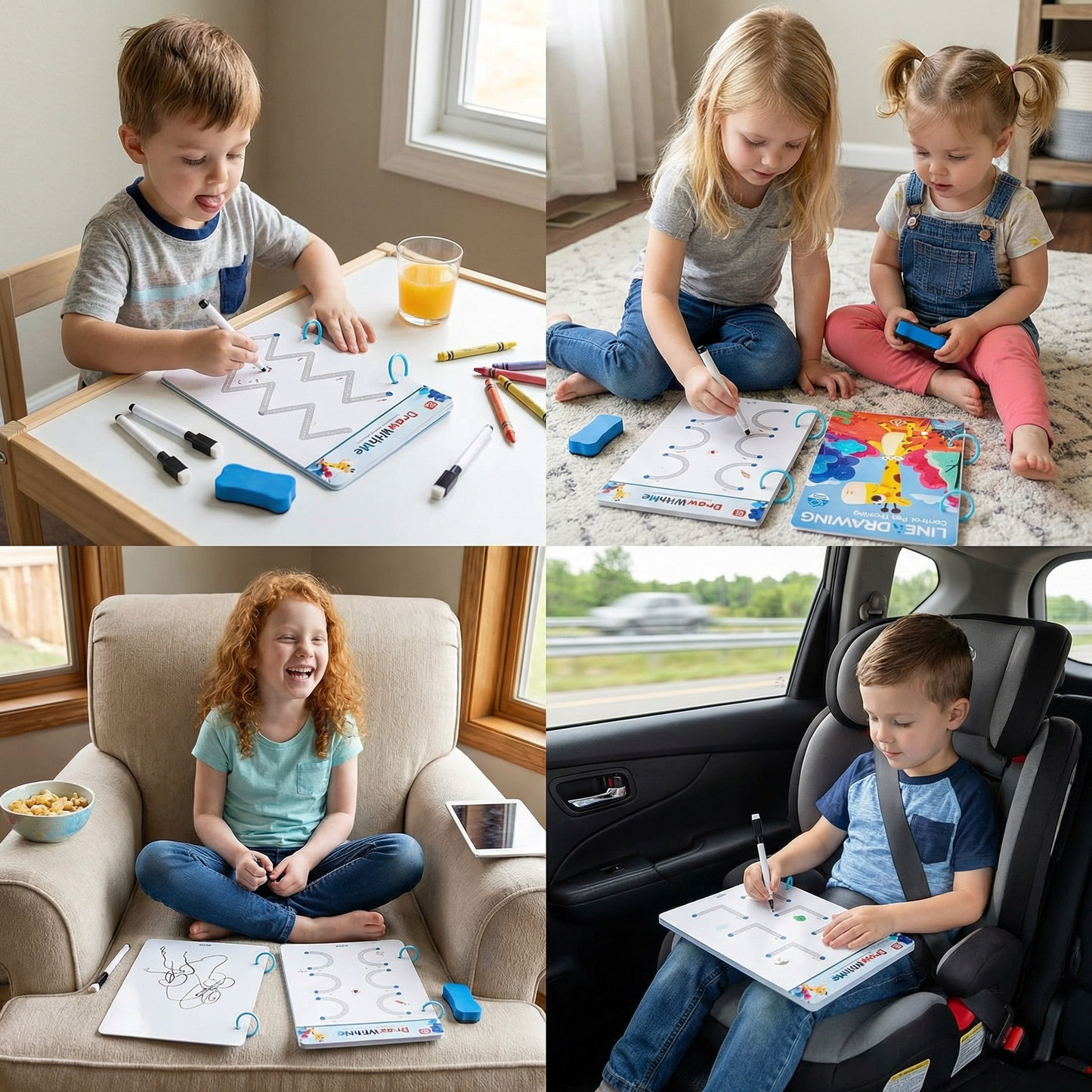 Line Drawing - Pen Control Training Book for Kids