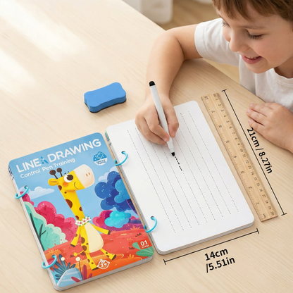 Line Drawing - Pen Control Training Book for Kids