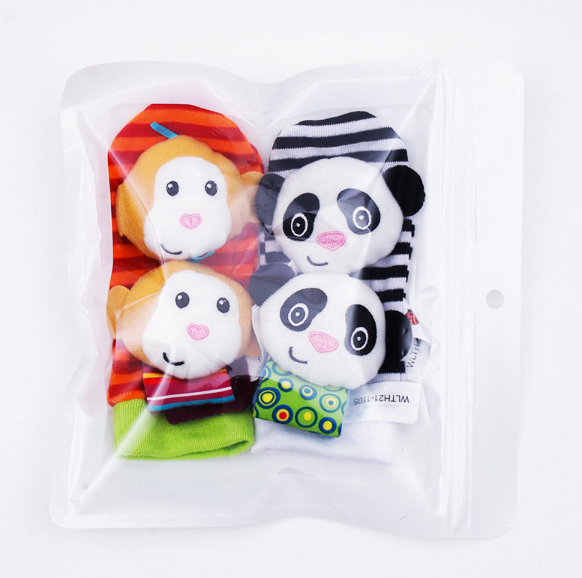 Sensory Baby Plush Socks and Wristband