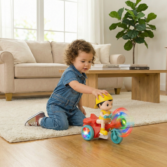 Light-Up Musical Kids Stunt Scooter Toy