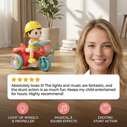 Light-Up Musical Kids Stunt Scooter Toy