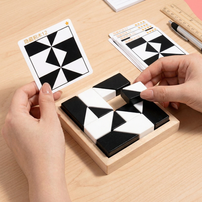 Dual Color Logic Puzzle Game in Pocket Size
