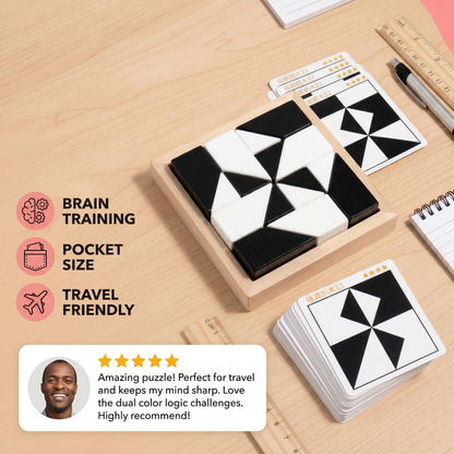 Dual Color Logic Puzzle Game in Pocket Size