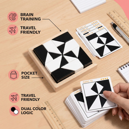 Dual Color Logic Puzzle Game in Pocket Size