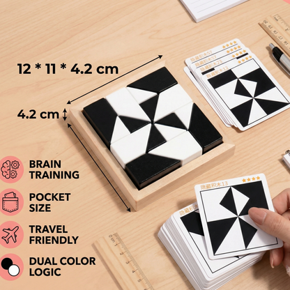 Dual Color Logic Puzzle Game in Pocket Size