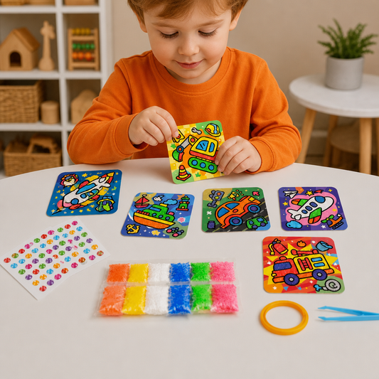DIY Clay Sticker Art & Craft Kit for Kids