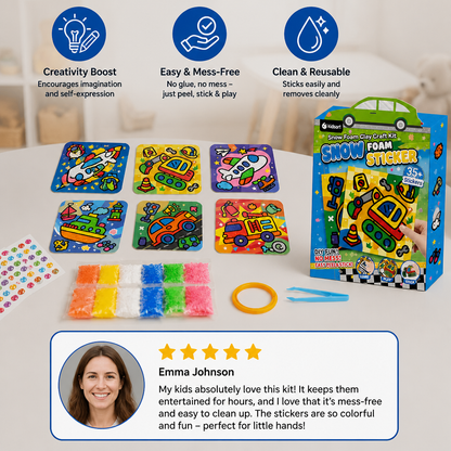DIY Clay Sticker Art & Craft Kit for Kids