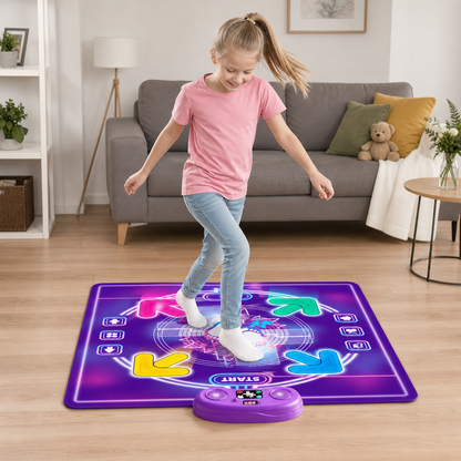 Interactive Musical Dance Mat with LED Lights for Kids