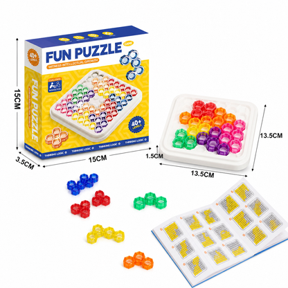 Rainbow Bead Puzzle Board – Logic & Problem-Solving Game