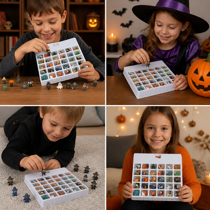 Halloween Countdown Calendar with Surprise Horror Mini Figures & Charms