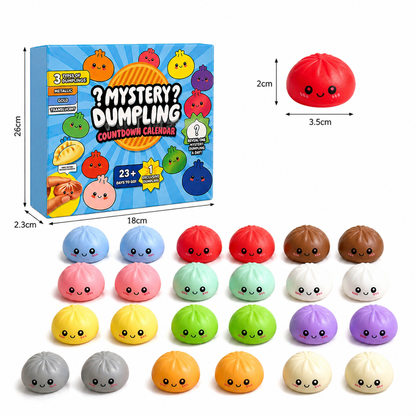 Dumpling Squishy Advent Calendar with Mystery Fidget Surprises