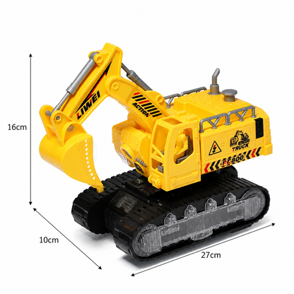 Electric Transforming Robot Excavator Toy with Lights & Sounds