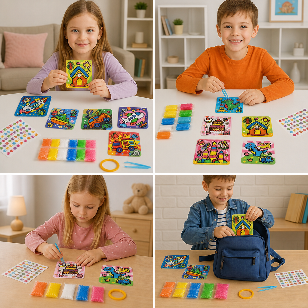 DIY Clay Sticker Art & Craft Kit for Kids
