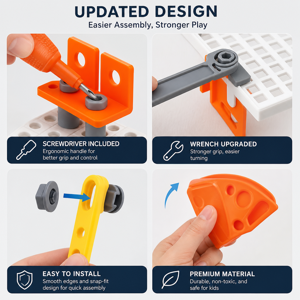 STEM Flexible Screw & Nut Building Blocks Set