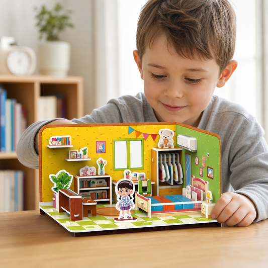 3D DIY Playroom Building Kit – Educational Puzzle & Craft Set