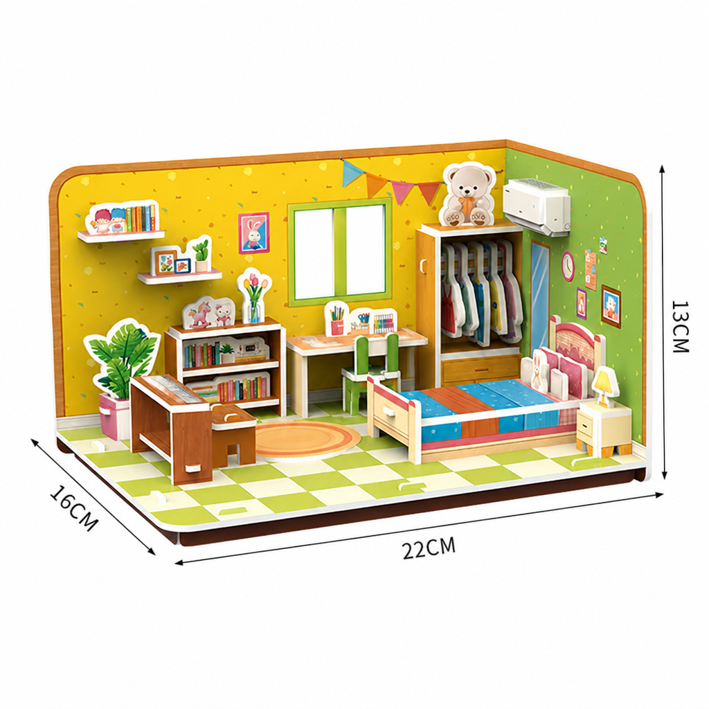 3D DIY Playroom Building Kit – Educational Puzzle & Craft Set