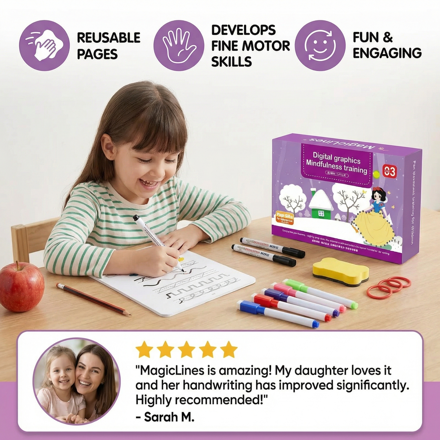 MagicLines - Magical Tracing Workbook Set