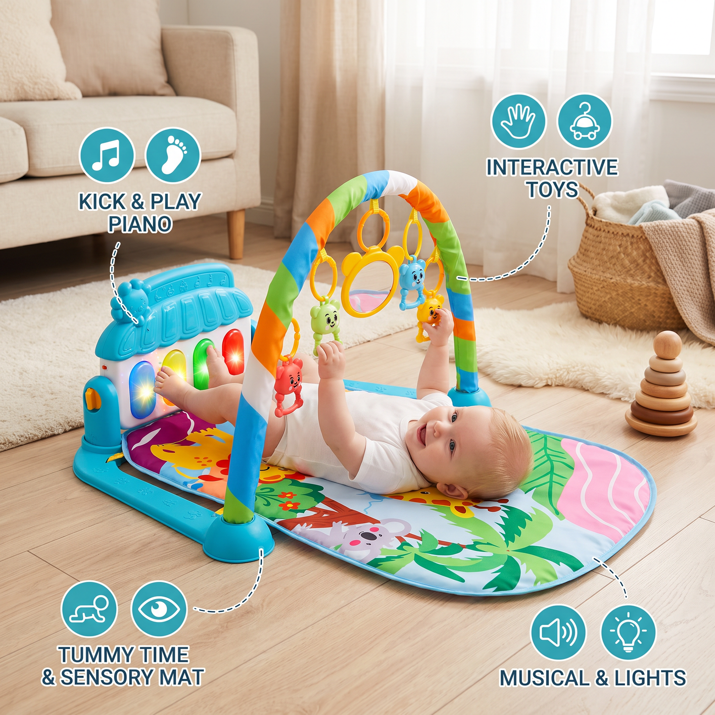 Kick & Play Baby Activity Gym