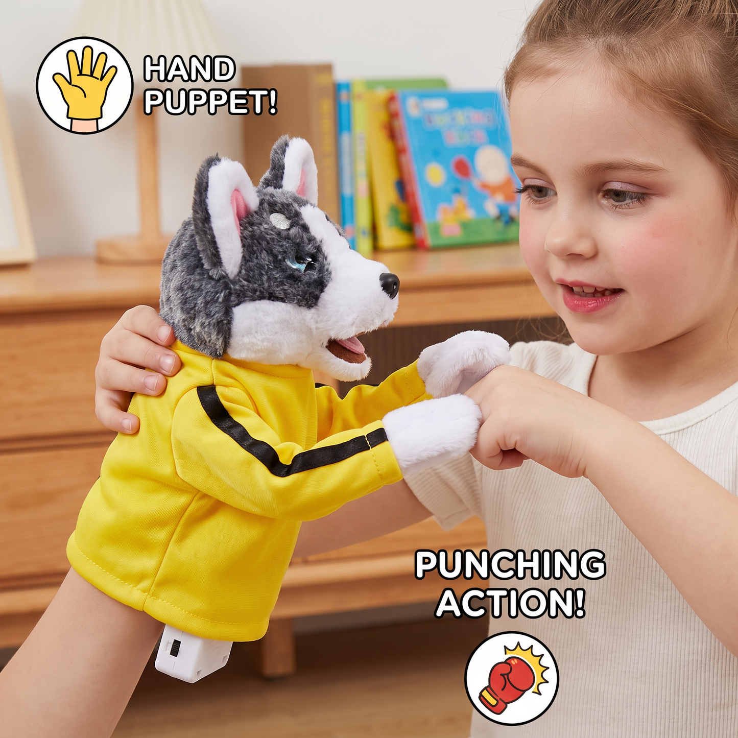 Boxing Husky Funny Kids Toy