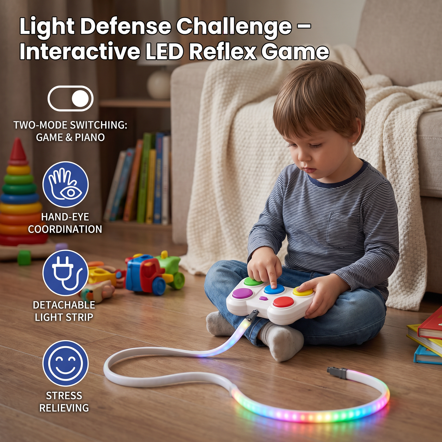 Light Defense Challenge – Interactive LED Reflex Game