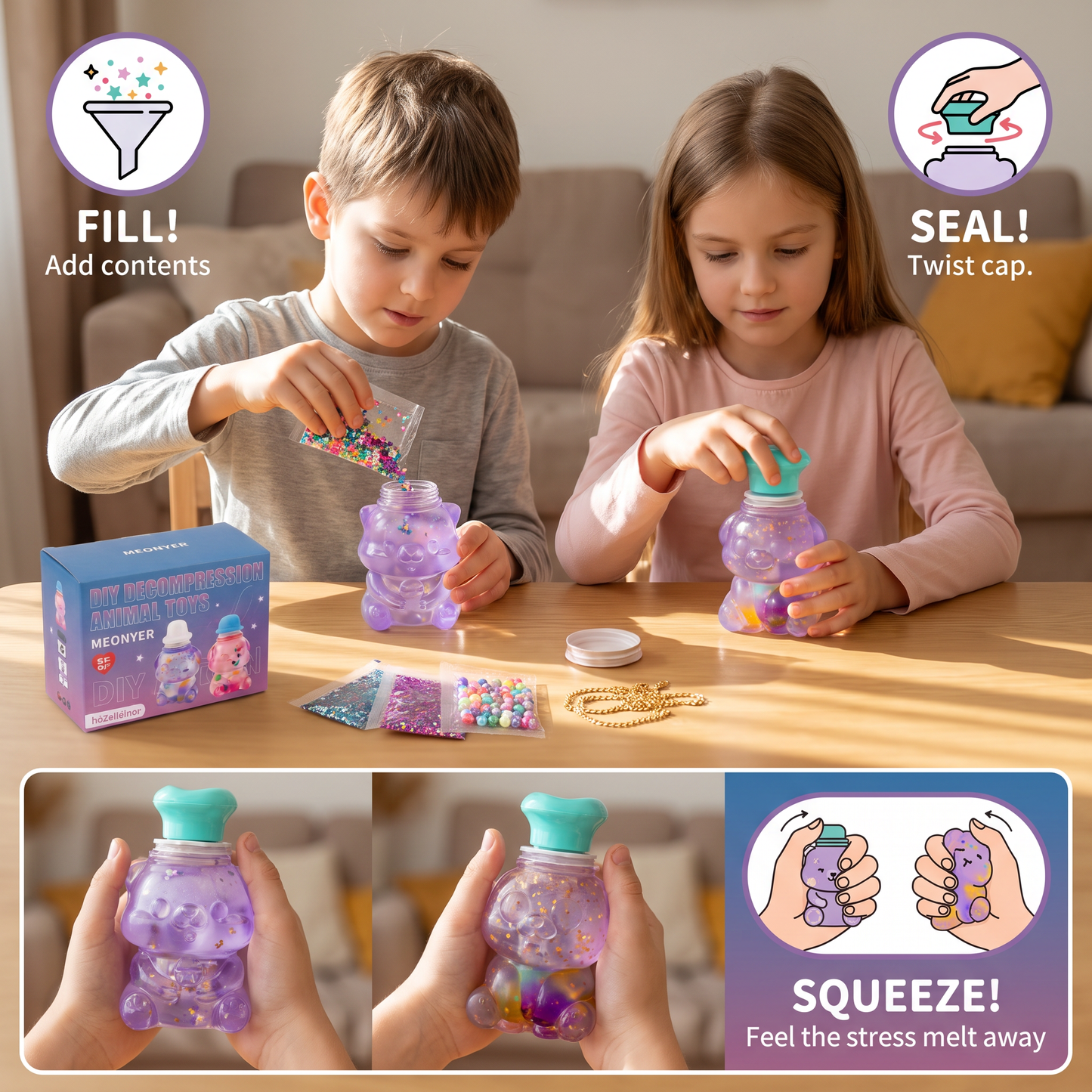 DIY Creative Stress Relief Squishy Maker Kit