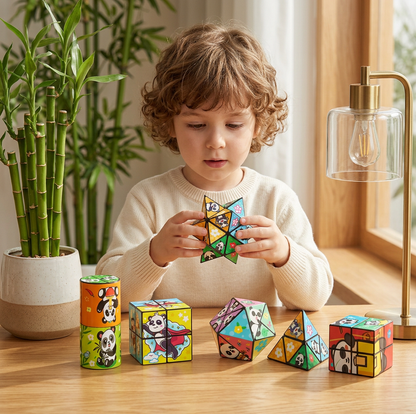 Magical Folding Cubes