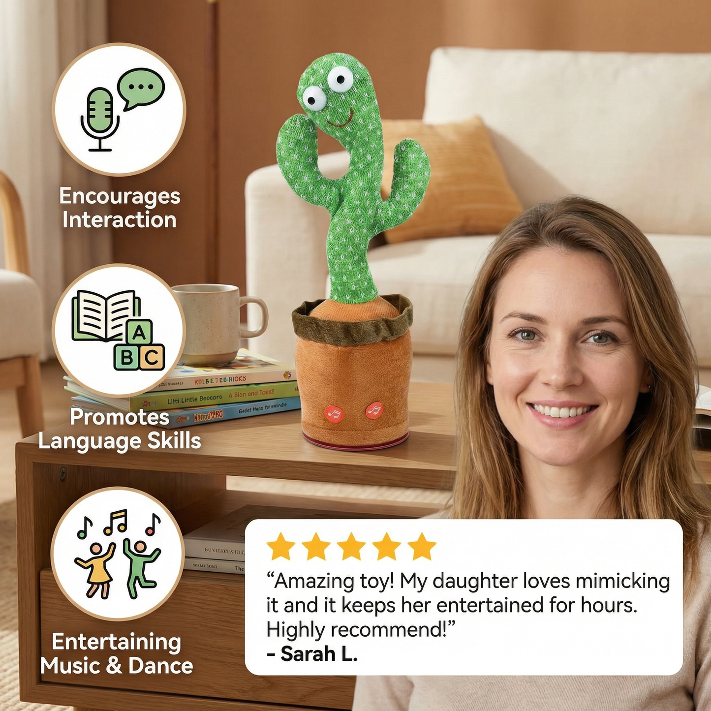 Speaking Cactus Toy for Kids