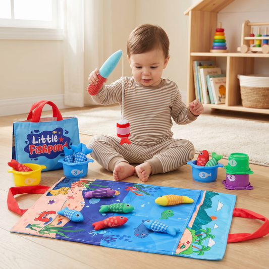 Montessori Plush Fishing Bond Toy