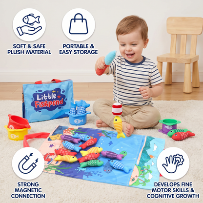 Montessori Plush Fishing Bond Toy