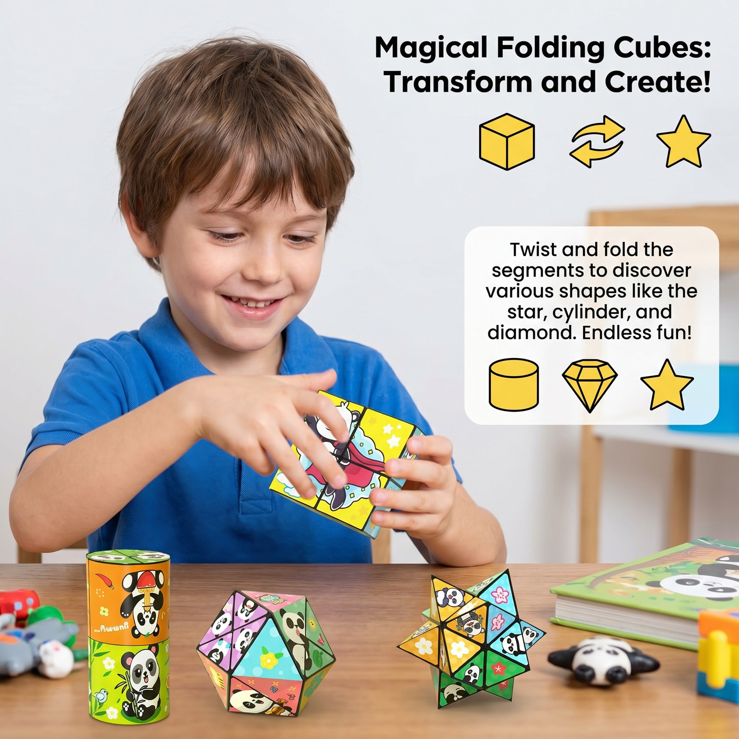 Magical Folding Cubes