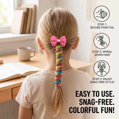 Cute Kids Spiral Hair Tie Set