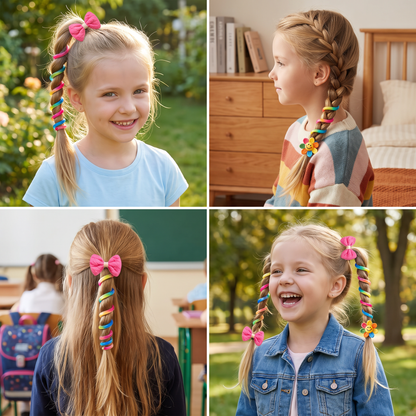 Cute Kids Spiral Hair Tie Set