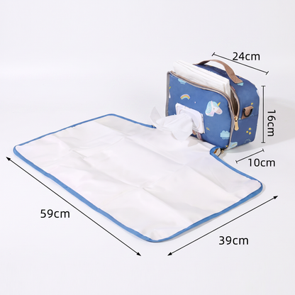 3in1 Stroller Organizer Bag – Waterproof Diaper Caddy with Insulated Pockets