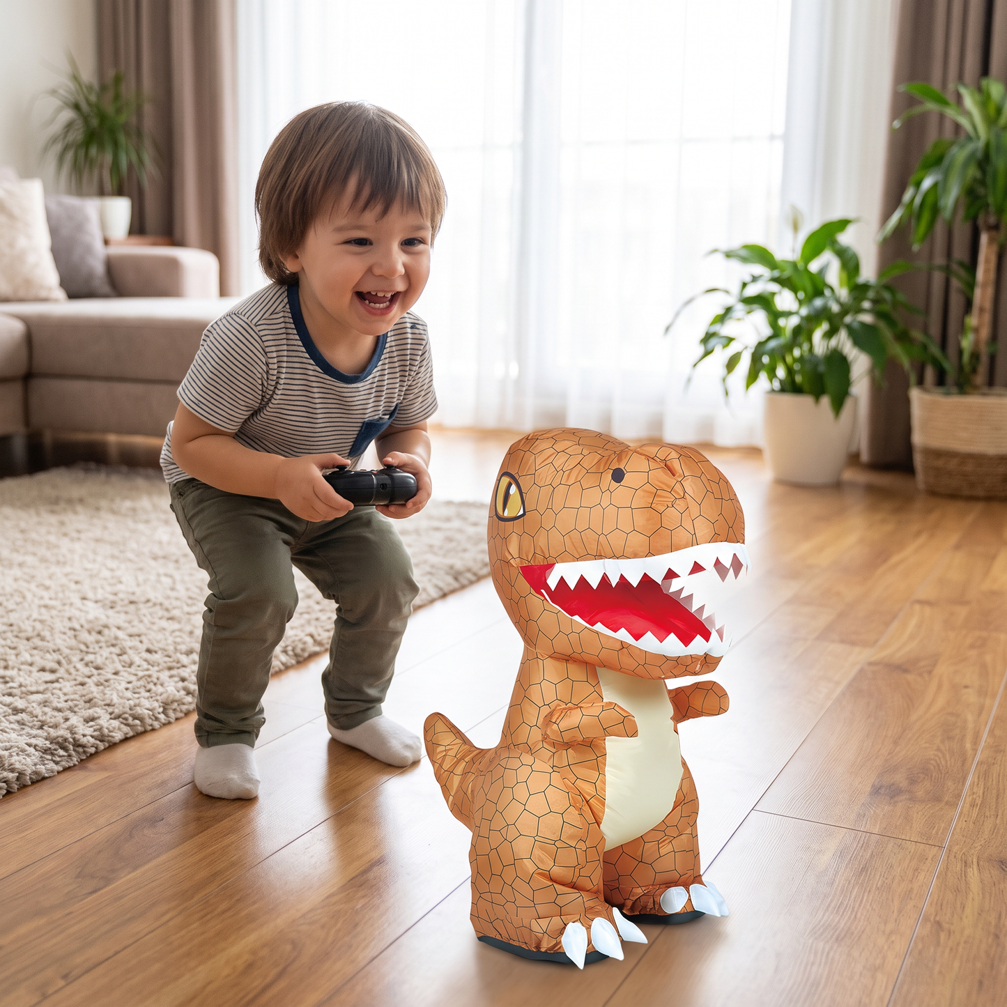 Remote Control Inflatable T-Rex Dinosaur Toy