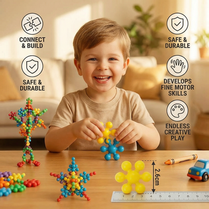 Montessori Snowflake Building Blocks