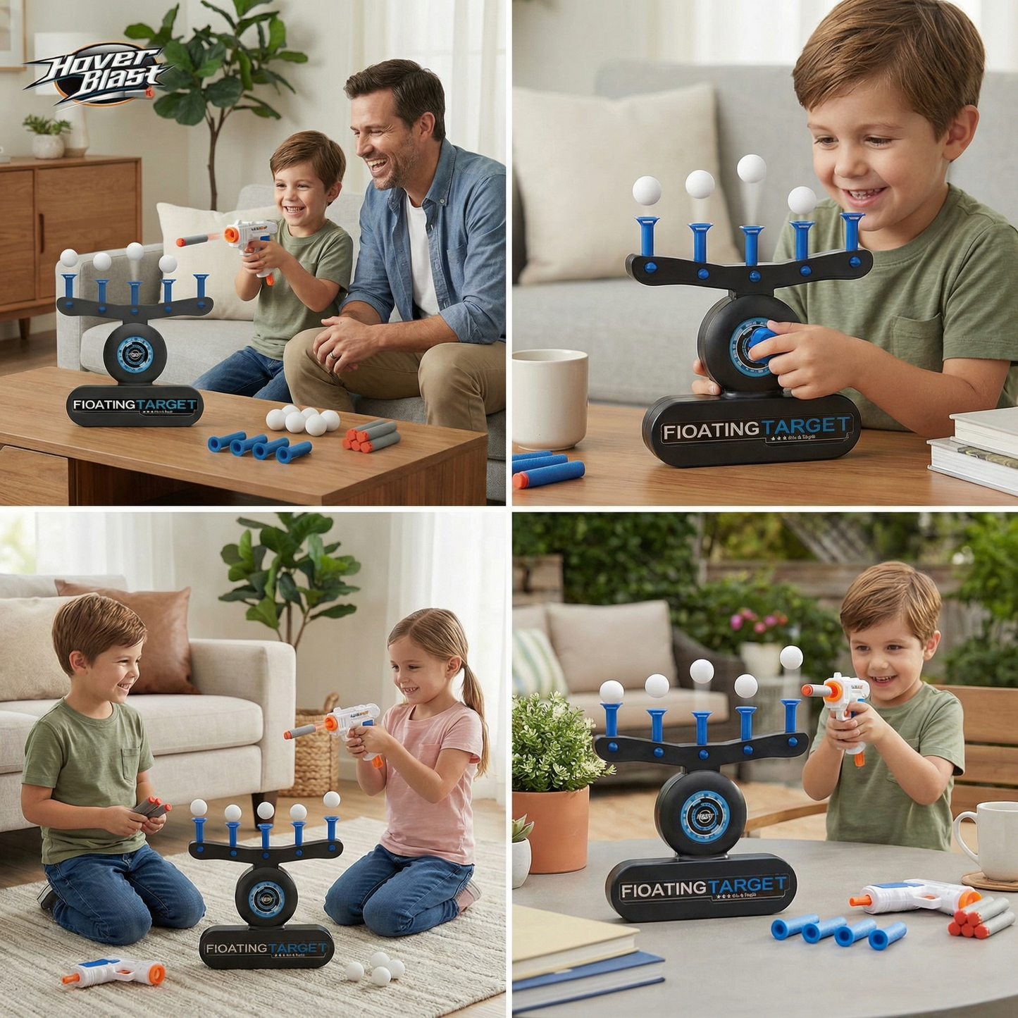 Floating balls - target shooting toy