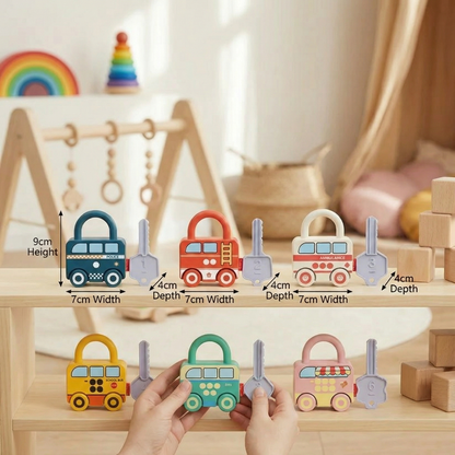 Montessori Key Lock - Patterns and Colours Toy