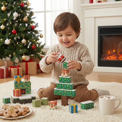 Christmas magnetic Cube building blocks