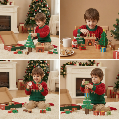 Christmas magnetic Cube building blocks