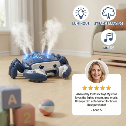 Luminous and Steam-Spraying Music Crab