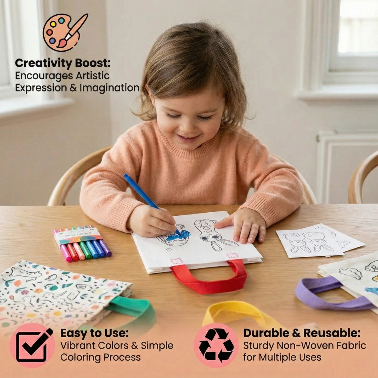 DIY Painting Bag Set with Pens